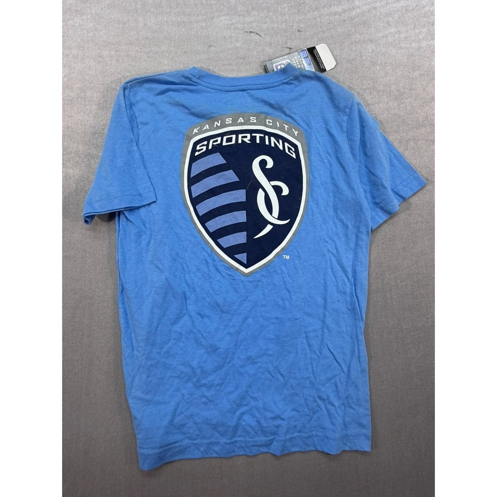 New Youth Adidas Sporting Kansas City Soccer‎ Club Shirt Blue Medium 10/12